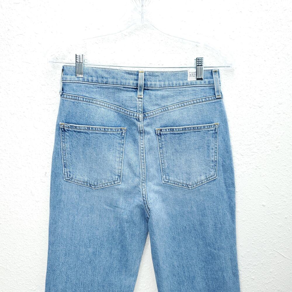 FRANK & EILEEN High Rise Light Wash The Monaghan Mom Crop Jeans - Picture 12 of 16